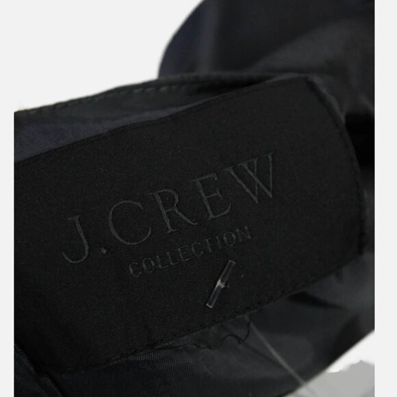 J. Crew Collection Wool-silk Twill Top Shirt Grey 6 - Picture 5 of 8